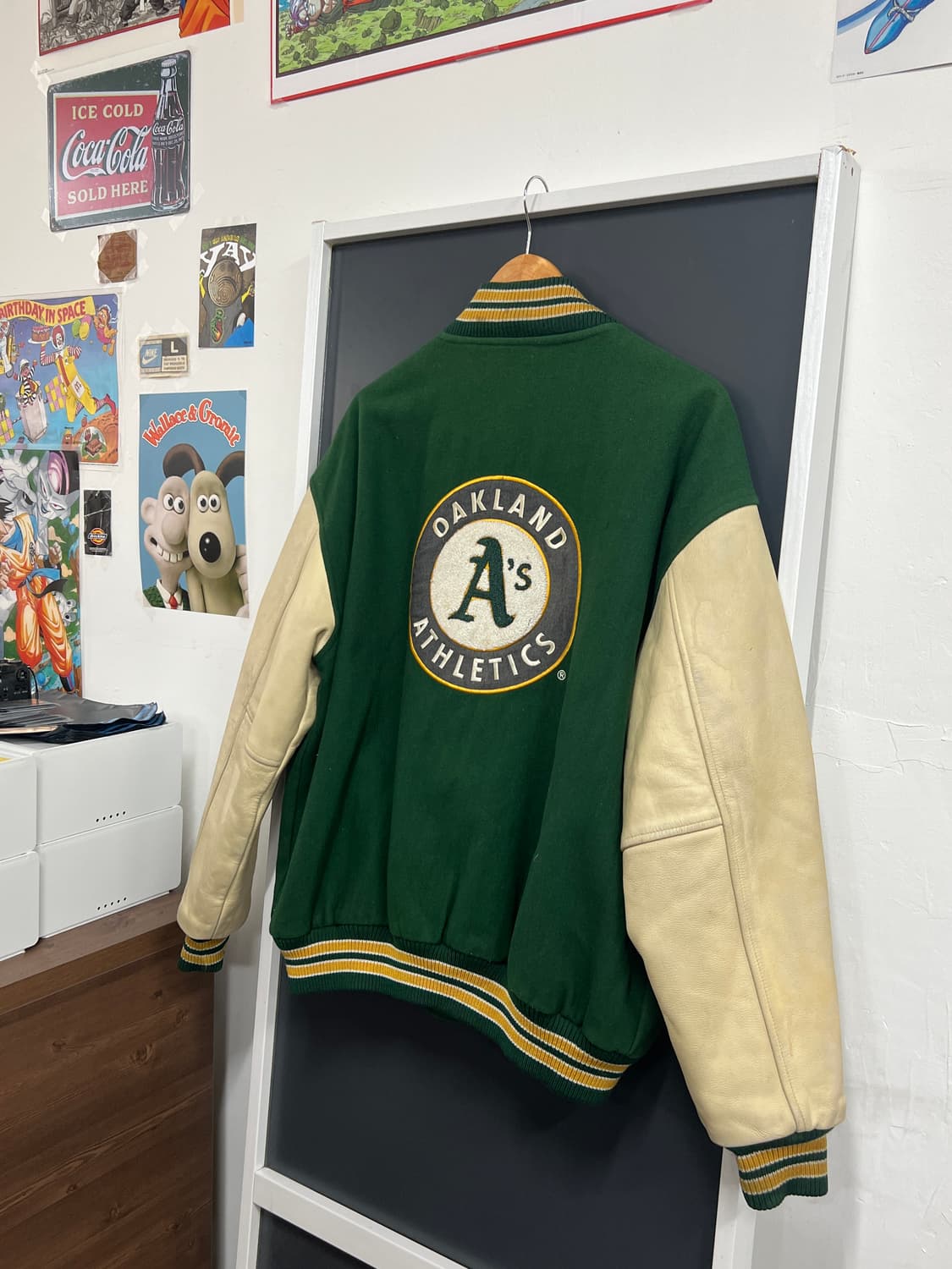 MLB F&F 오클랜드 애슬레틱스 카우레더 바시티 점퍼 상품이미지10