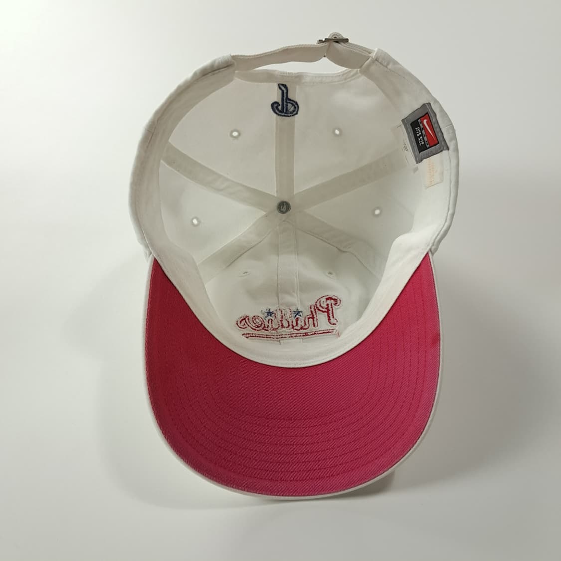 CK560 L 나이키 90s 필리스 핑크언더브림 화이트 볼캡 모자 상품이미지7