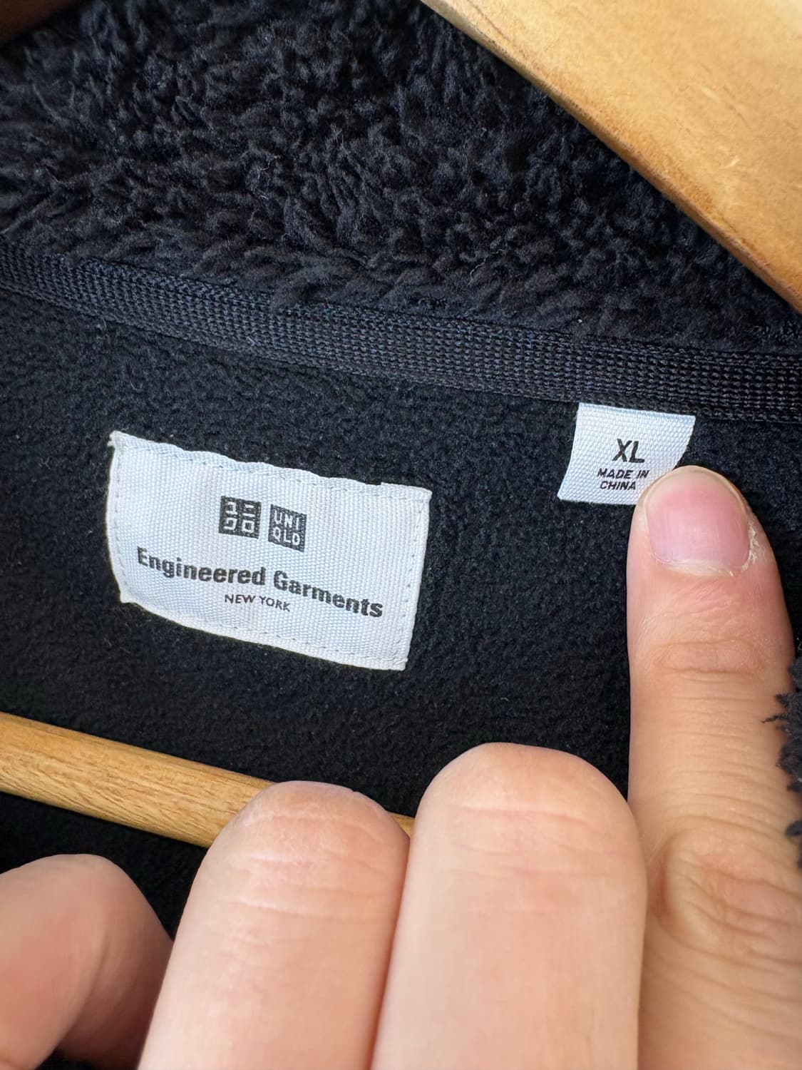 유니클로 엔지니어드가먼츠 후리스 블랙 상품이미지6