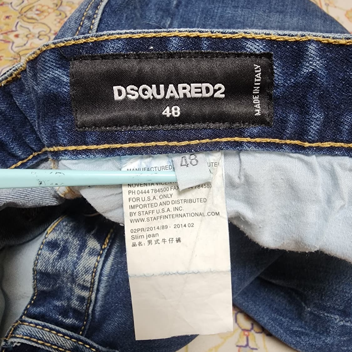디스퀘어드2 남성 데님 반바지 48 상품이미지3
