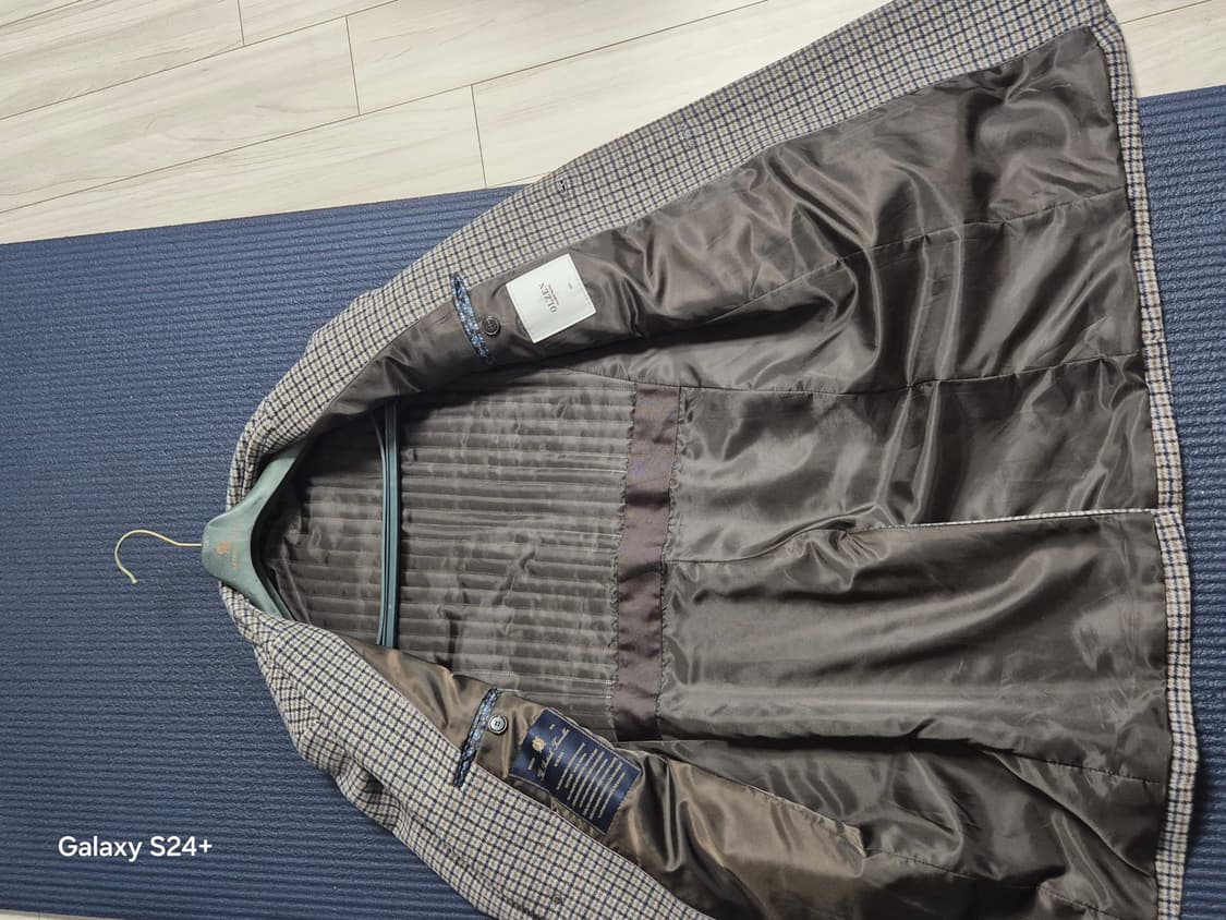 올젠 체크 캐시미어 코트 100 (상태최상) 상품이미지6