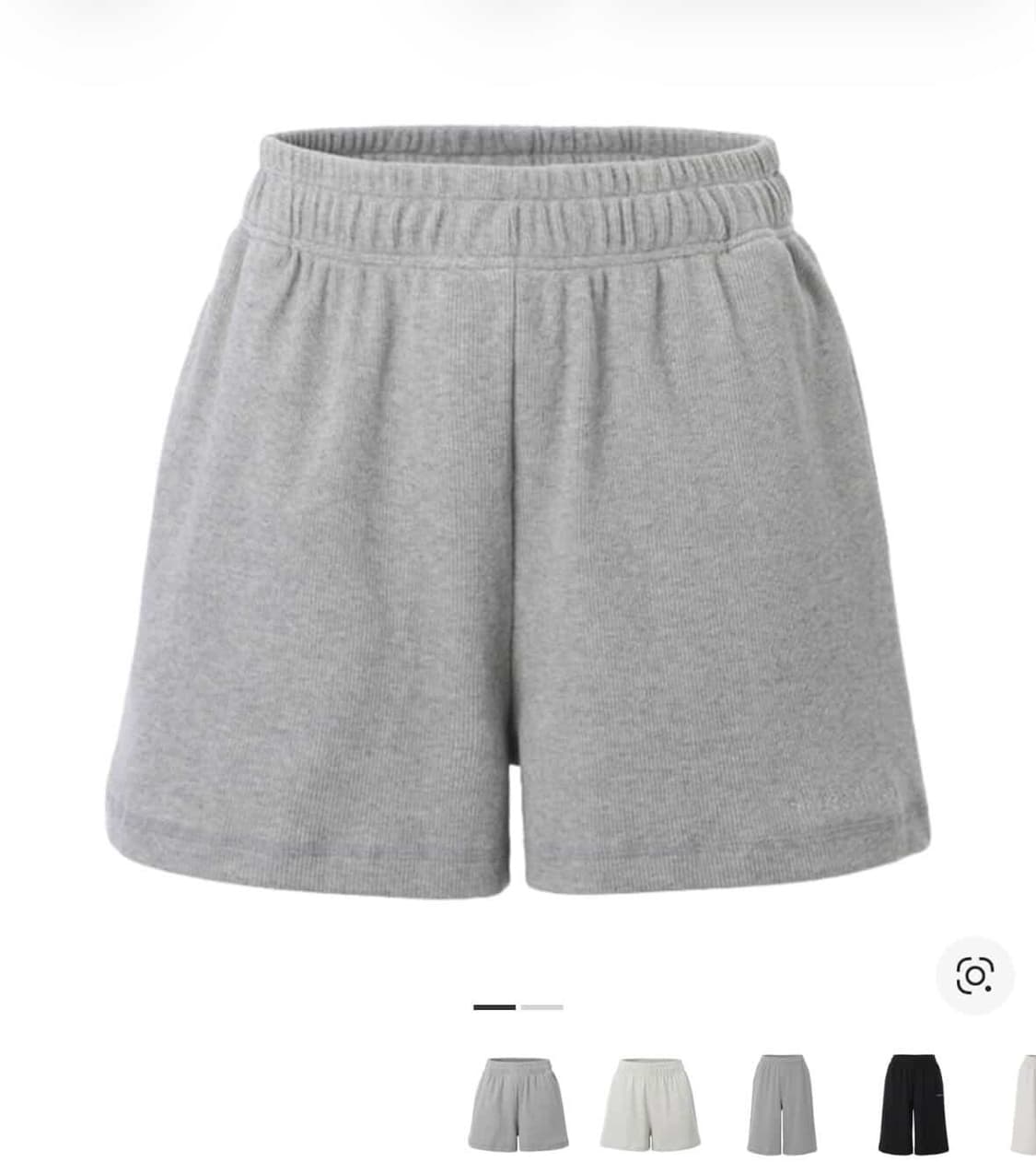 쓰리타임즈 코지 와플 쇼츠 멜란지 상품이미지1