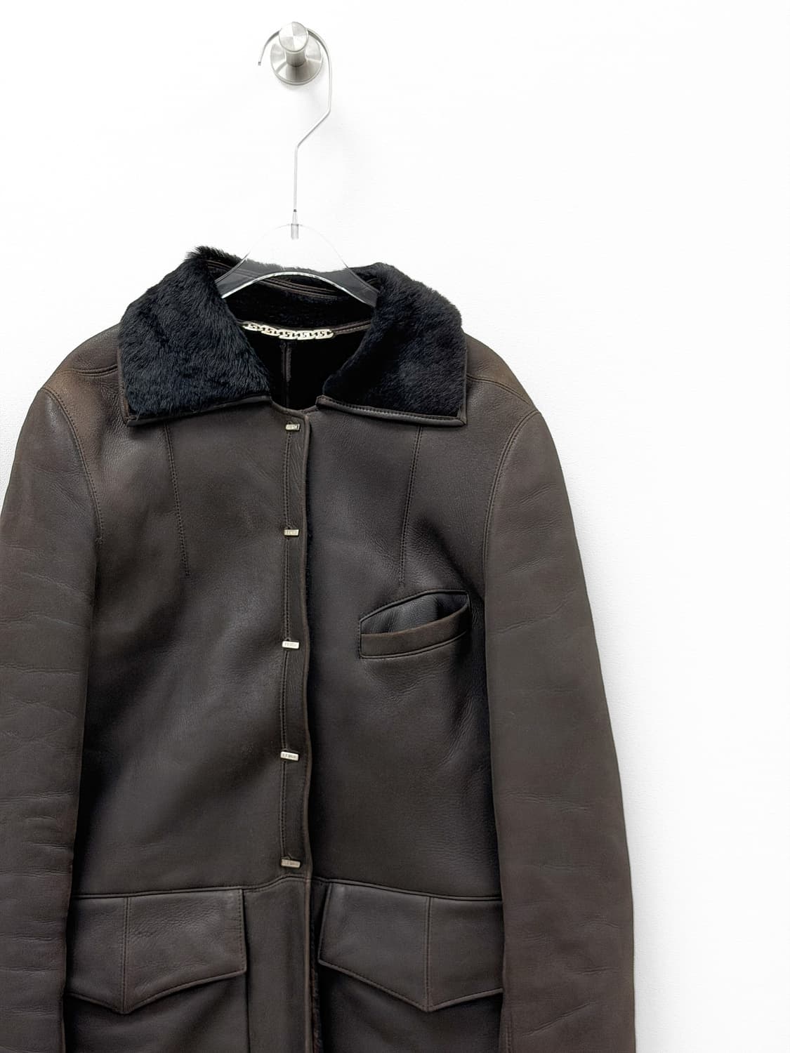 펜디 무톤 풀-랭스 시어링 코트 상품이미지2