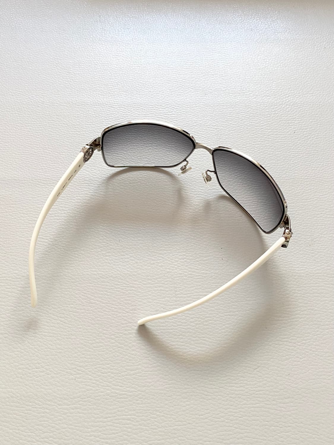 [샤넬] 정품 화이트 로고 선글라스 빈티지 상품이미지6