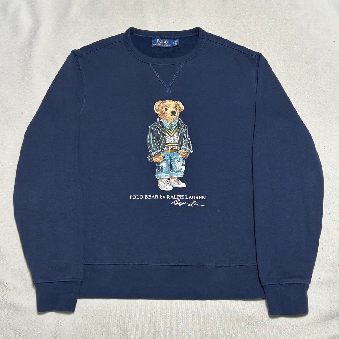 S 폴로랄프로렌 폴로베어 네이비 기모 맨투맨 상품이미지2
