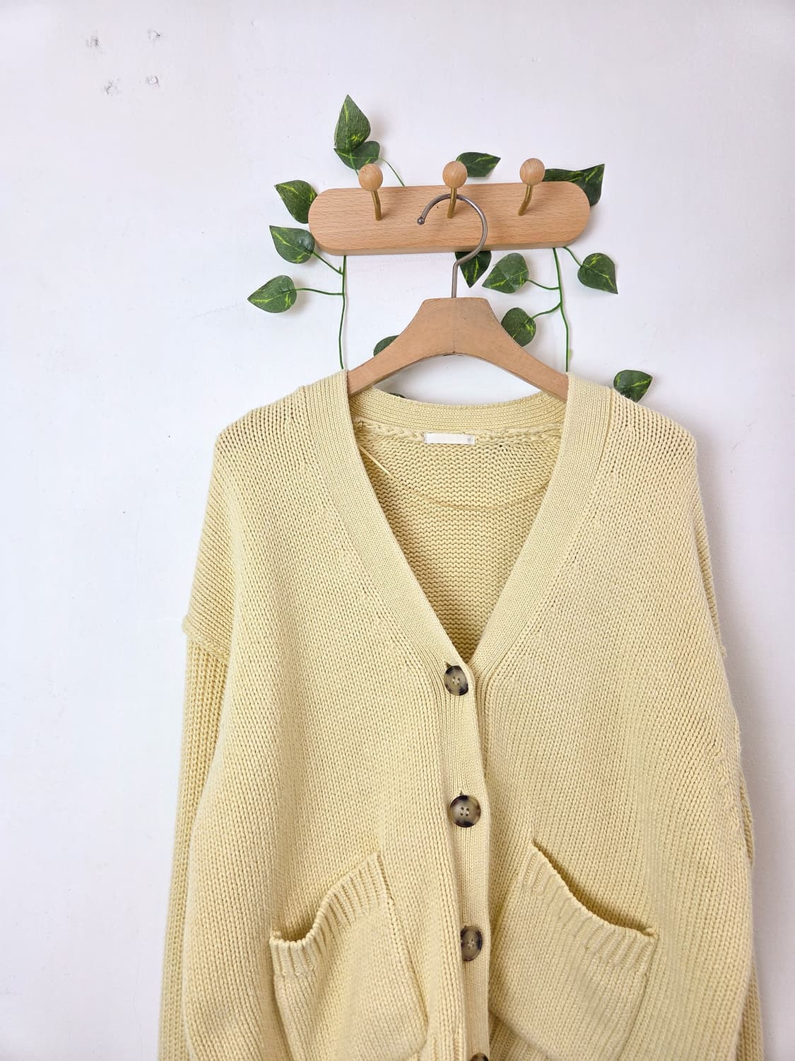 버터빛 롤업 가디건 상품이미지2