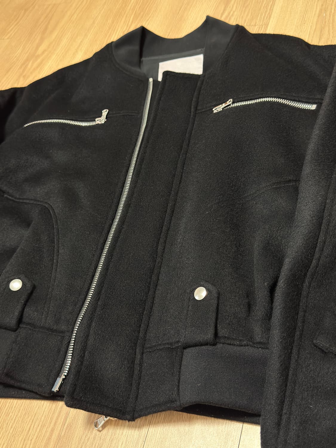 그레일즈 백지퍼 캐시미어 봄버 3사이즈 상품이미지3