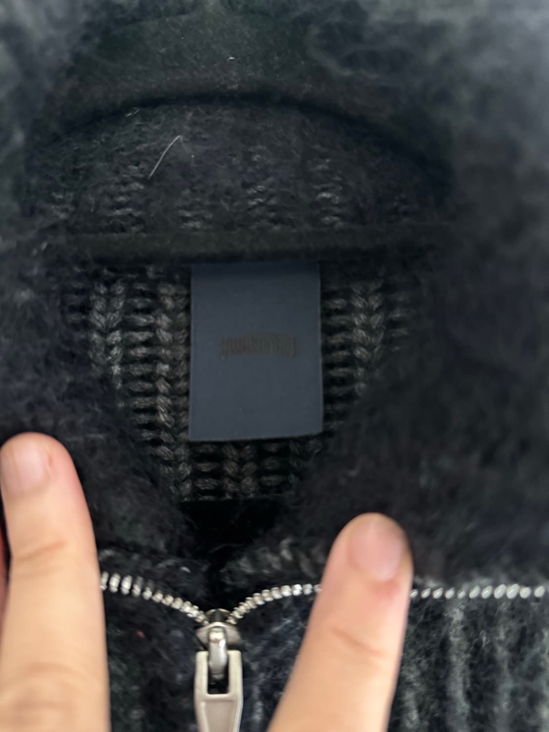 Juun j 데미지 니트집업 상품이미지5