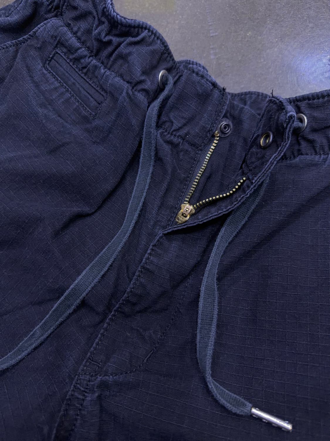 아웃스탠딩 립스탑 스트링 팬츠 블랙 S 상품이미지6