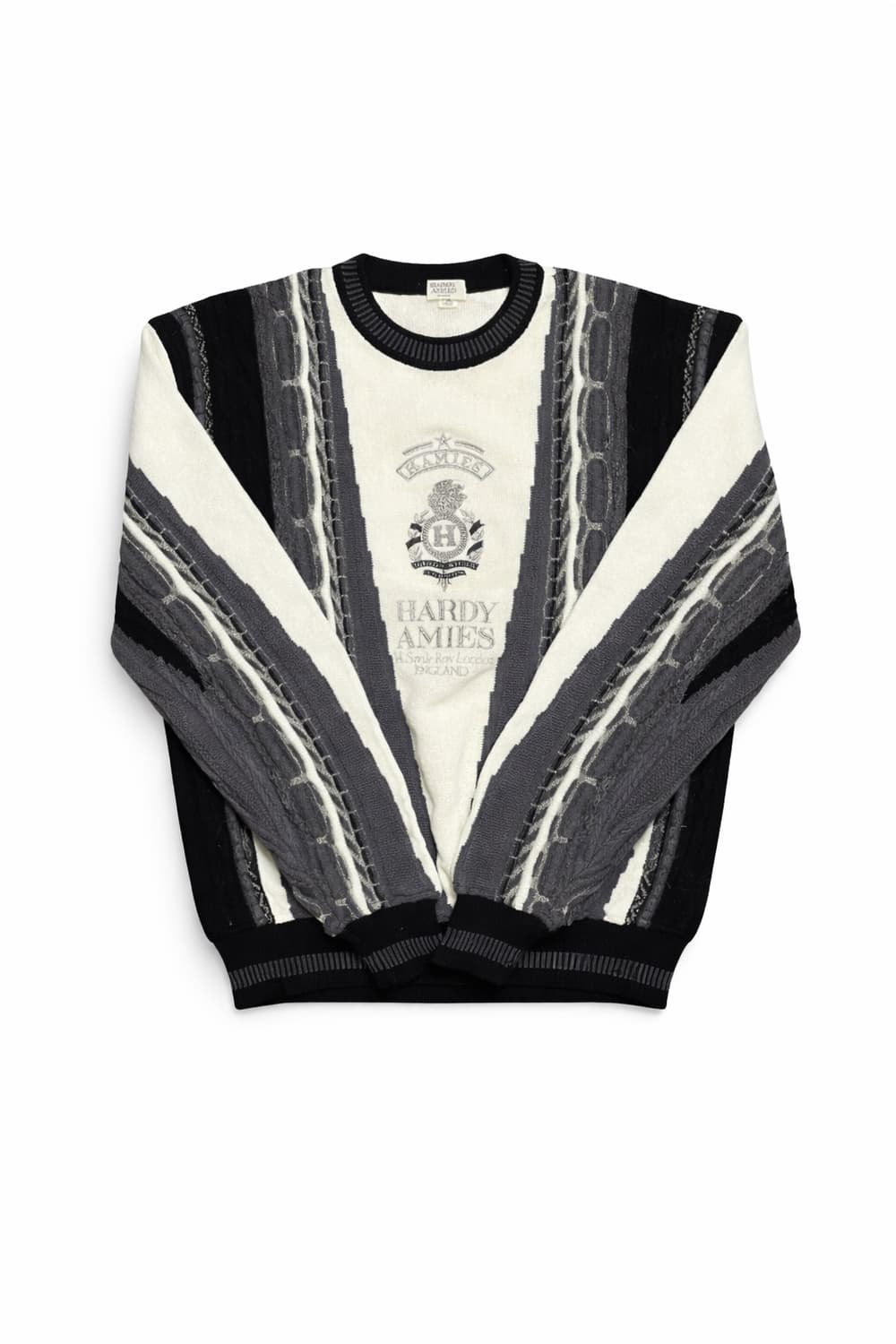 JPN 90s 일본 빈티지 하디에이미스 쿠지 스타일  케이블 니트 스웨터 상품이미지1