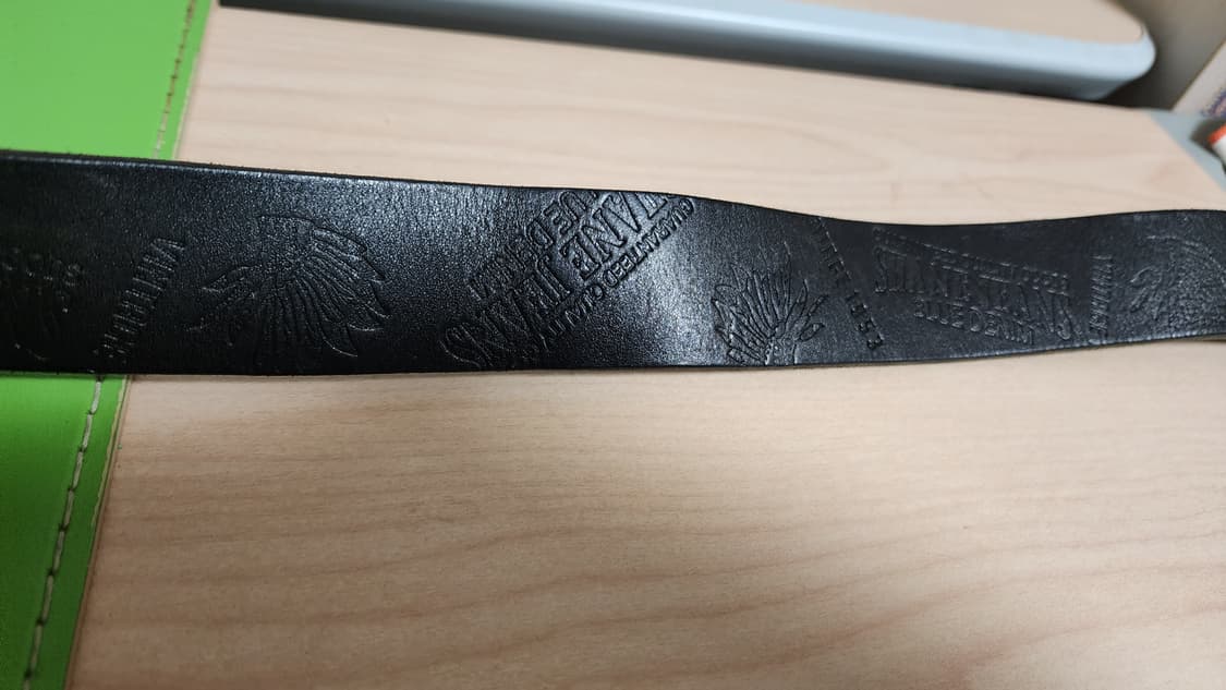 빈티지 황동징 통가죽 벨트 상품이미지4