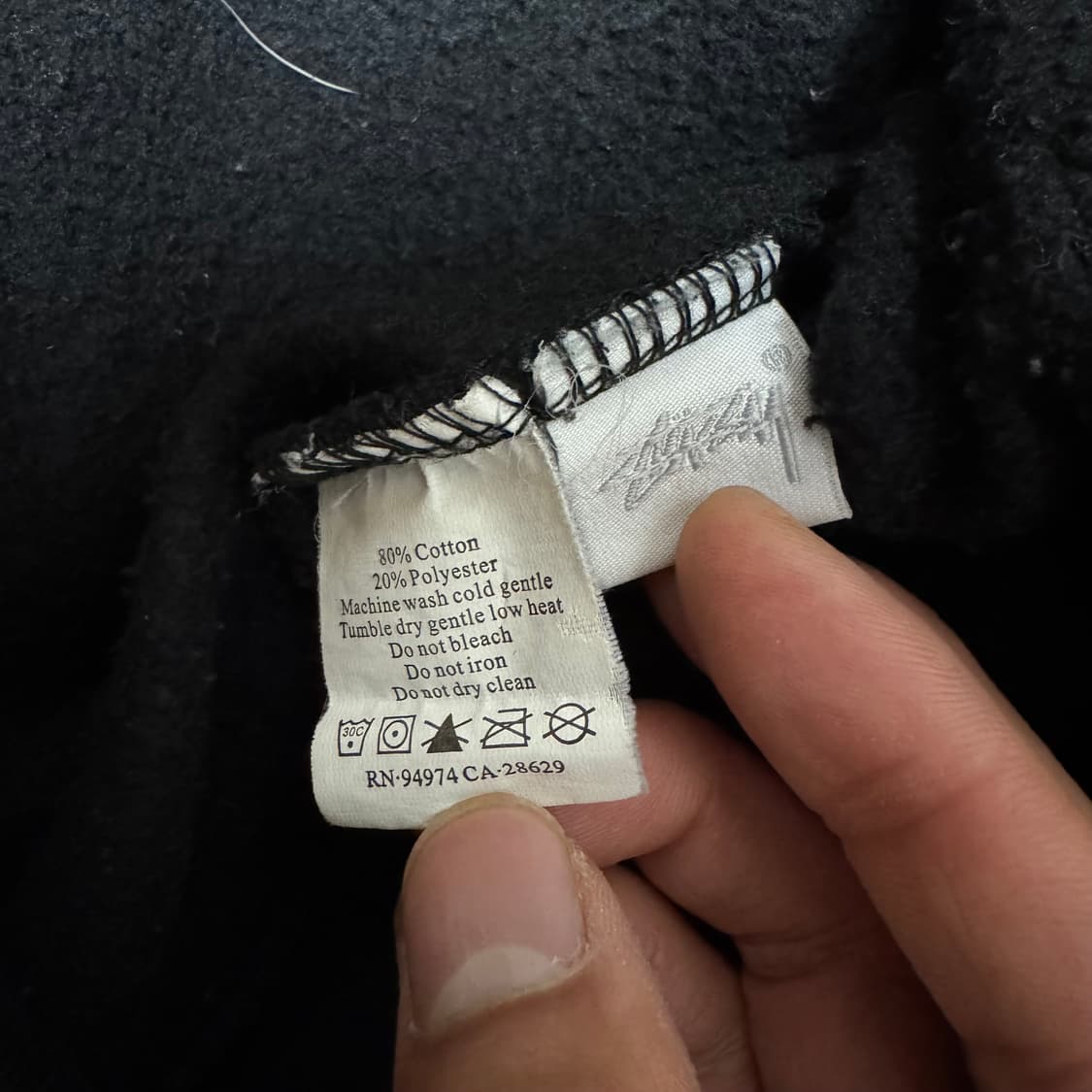 00s 미국생산 스투시 검회 베이직 후드집업 상품이미지7