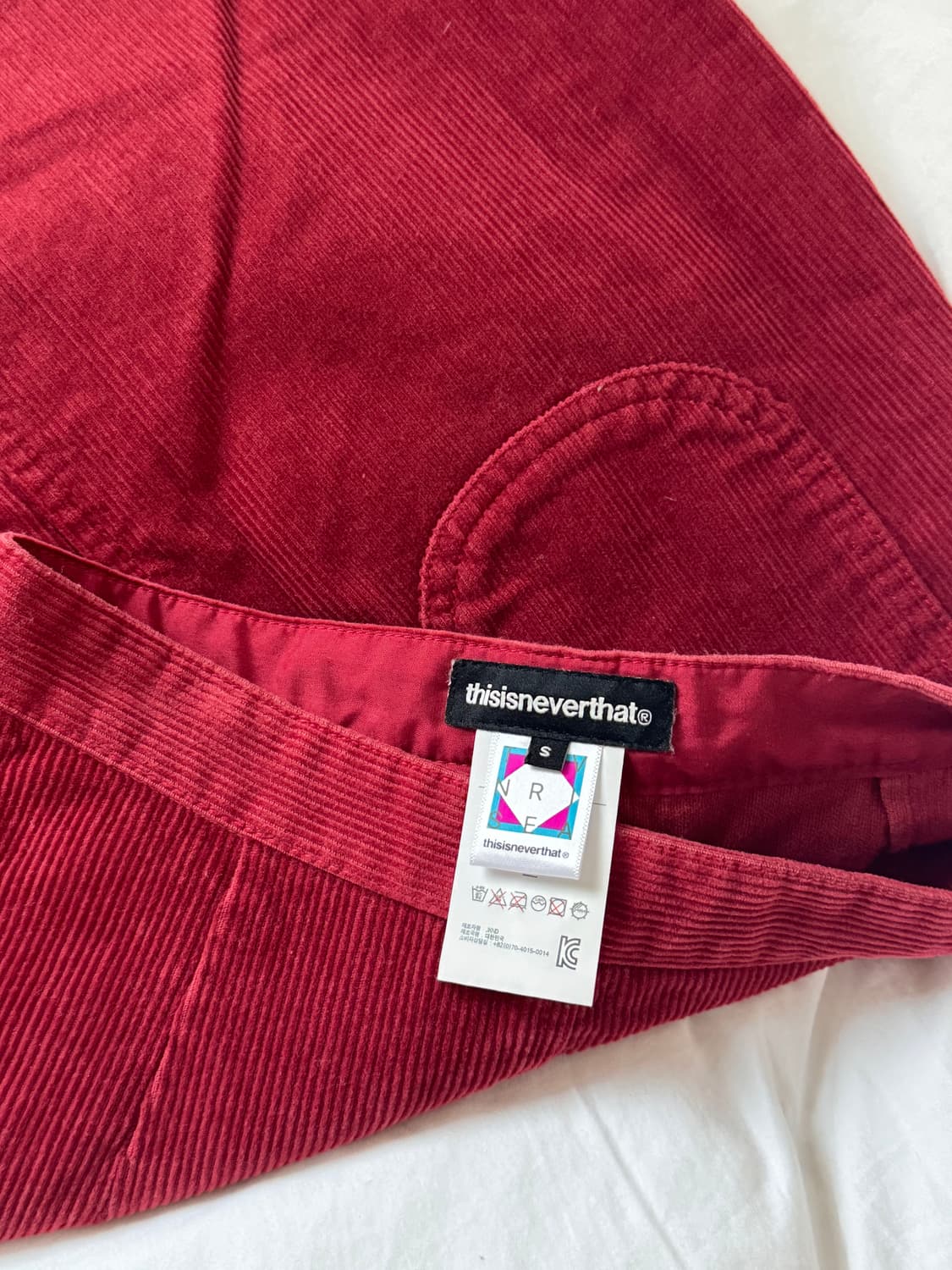 디네댓 코듀로이 스커트 S 상품이미지3