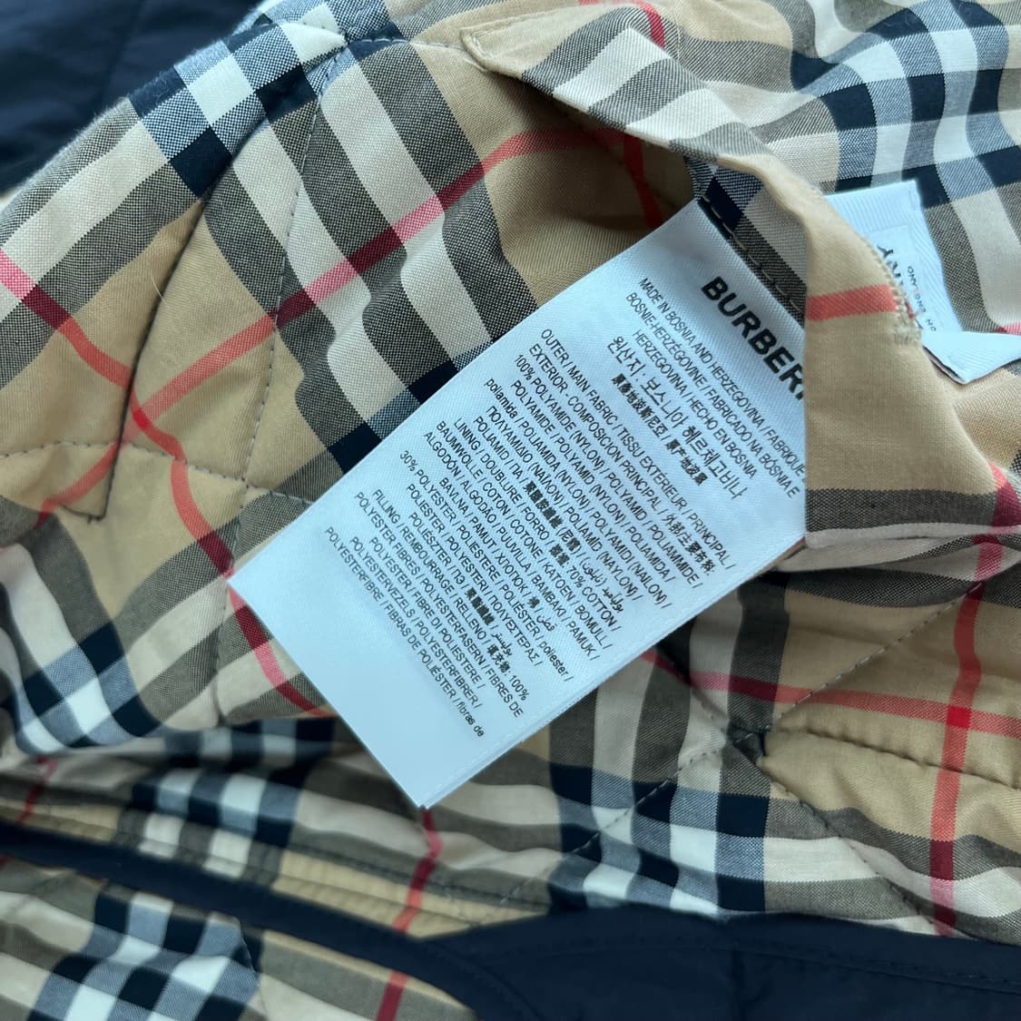 버버리 신형 남성 퀼팅점퍼 L 상품이미지9