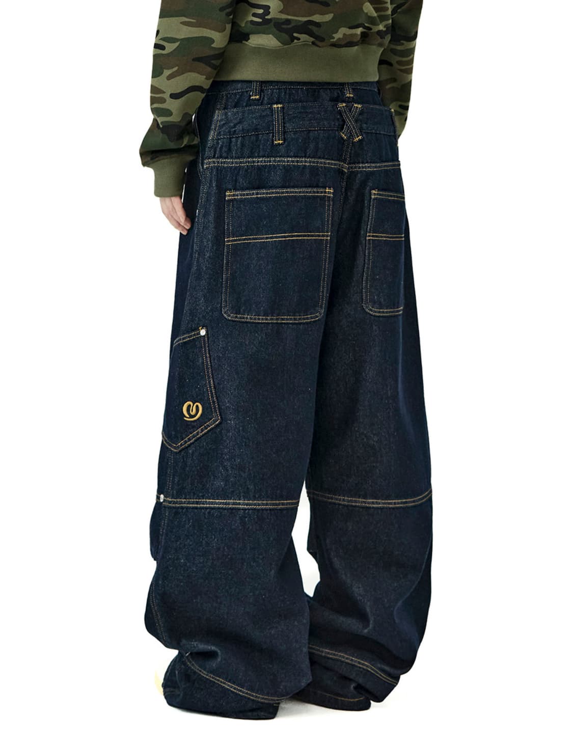 밈더워드로브 더블 레이어드 데님팬츠 /새상품 상품이미지3