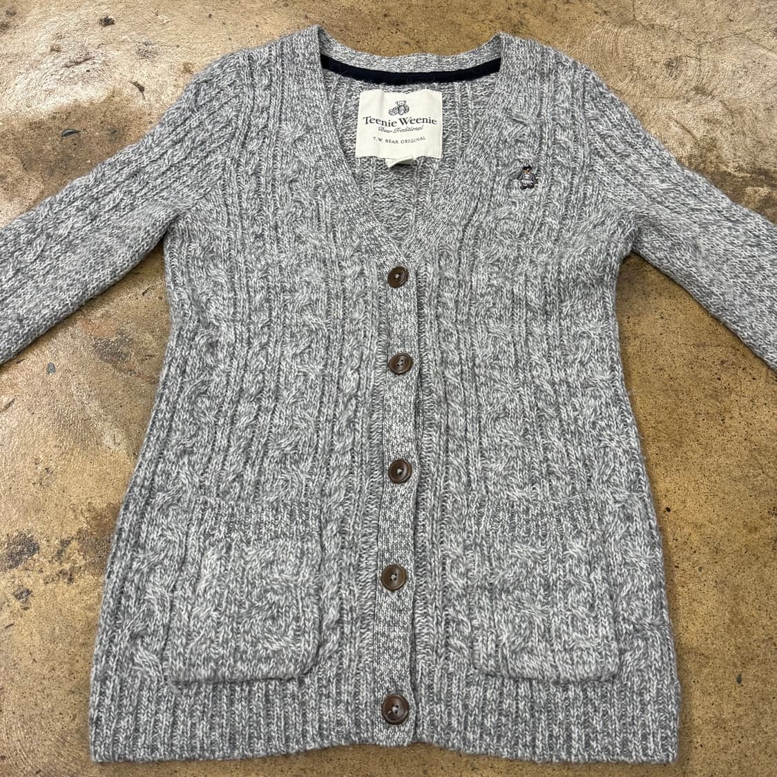 티니위니 그레이 니트 가디건  상품이미지3