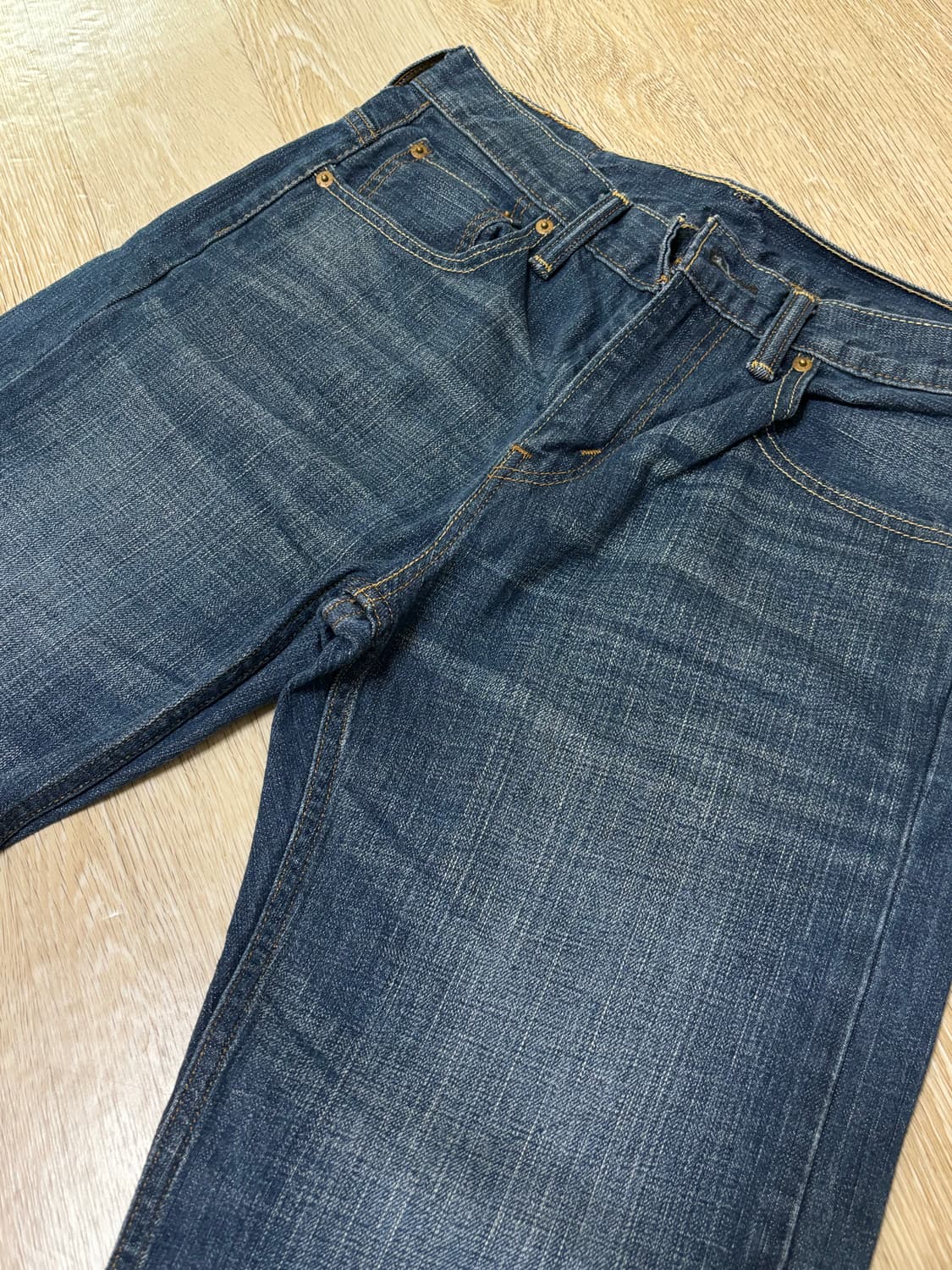 00s 리바이스 569 와이드핏 빈티지 인디고 데님 팬츠 30인치 상품이미지6