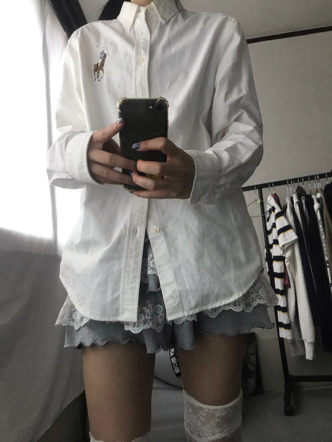 폴로 화이트 빅포니 셔츠 상품이미지6