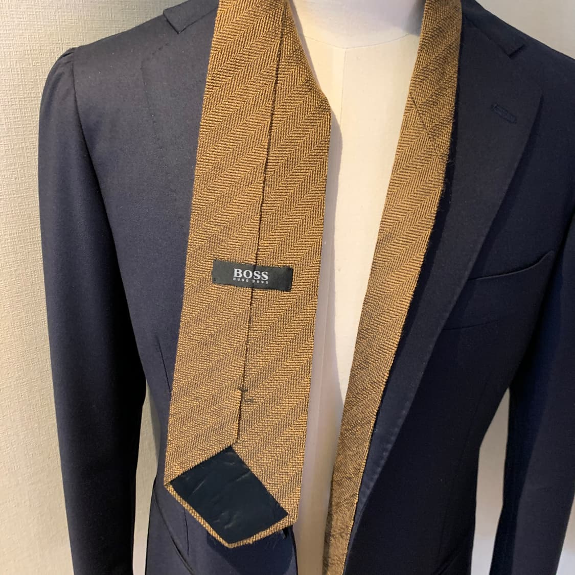휴고보스 스트라이프 명품넥타이 클래식룩 혼방 A+등급 상품이미지2
