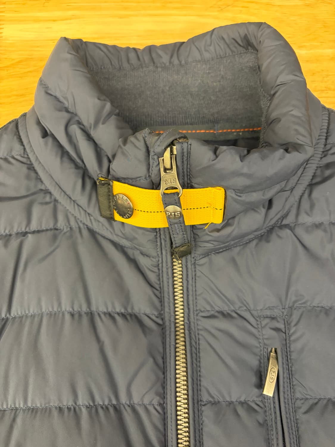 [L] 파라점퍼스 패딩 니트 집업 블루 상품이미지4