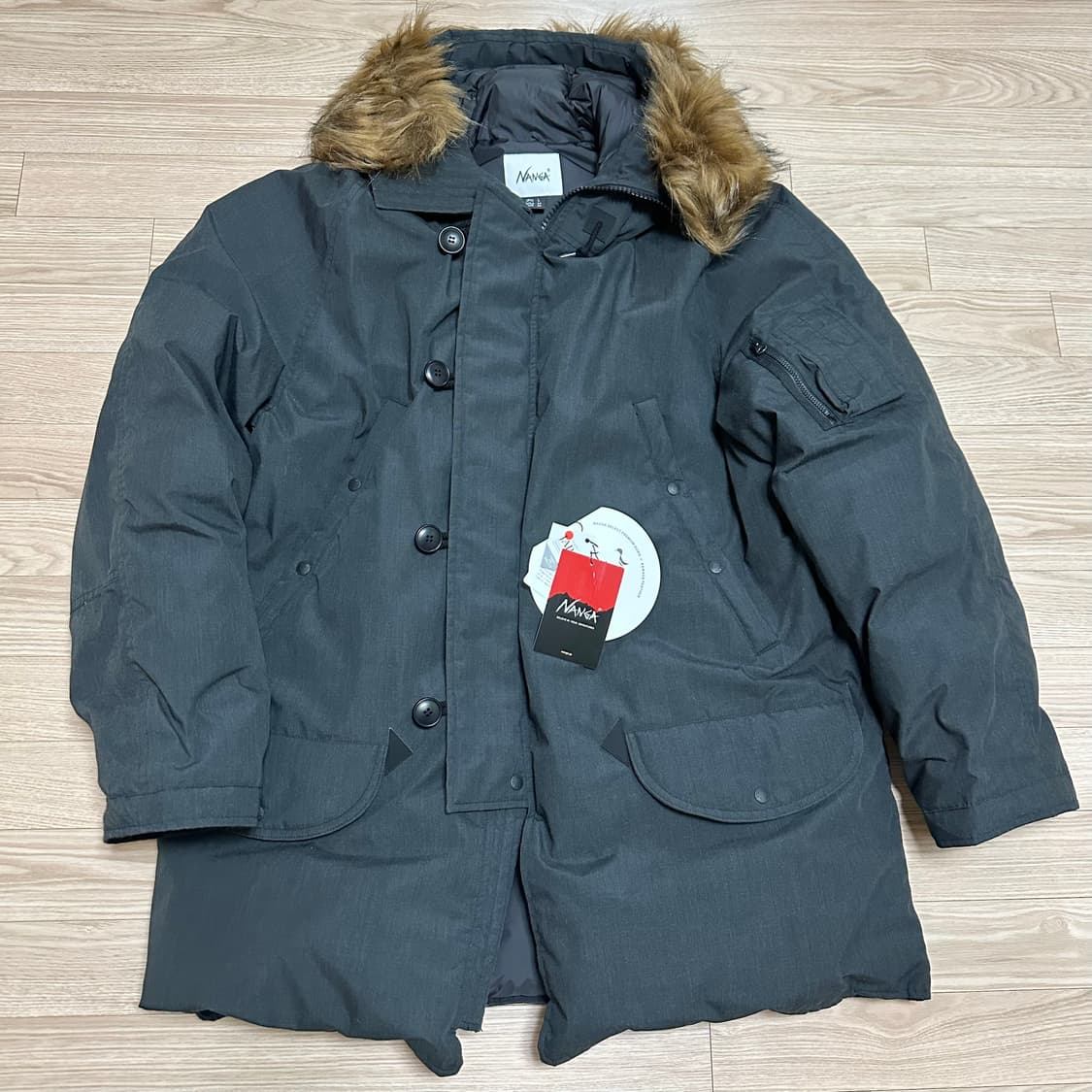 난가 x 웨이퍼 파이어 레지스턴트 다운 자켓 타입 US N-3B L 상품이미지1