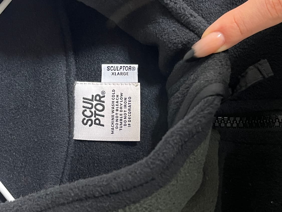 스컬프터 폴라텍 컬러 블락 베스트 그런지 힙 상품이미지5