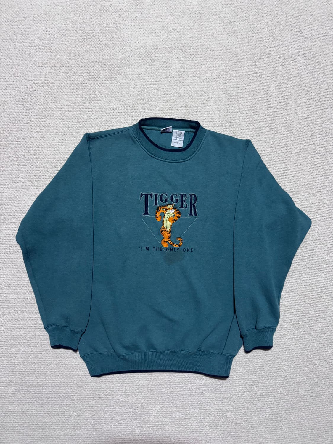 디즈니 푸우 타이거 자수 스웻셔츠 L 상품이미지2