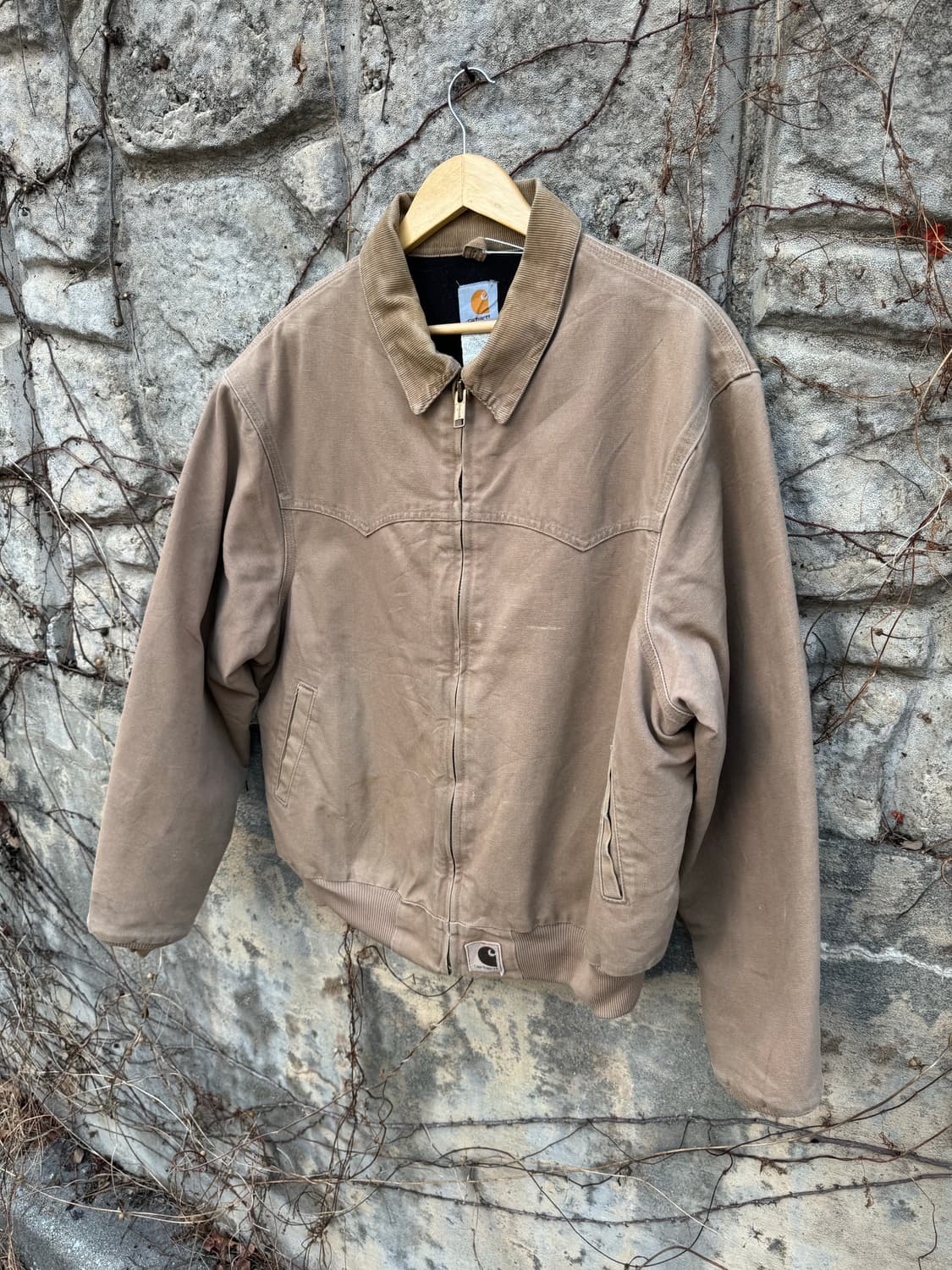 00s 칼하트 빈티지 싼타페 sdl 코듀로이카라 가죽탭 워크 자켓 상품이미지3
