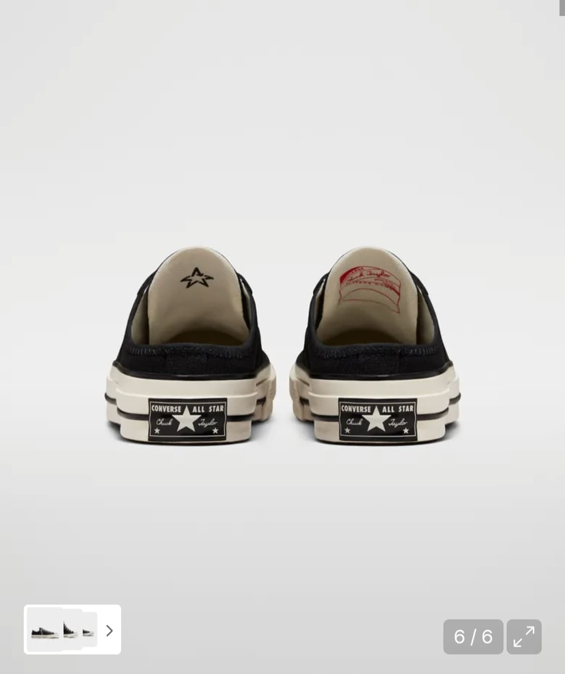 컨버스 척 70 뮬 파운데이션 블랙 172591C 상품이미지3