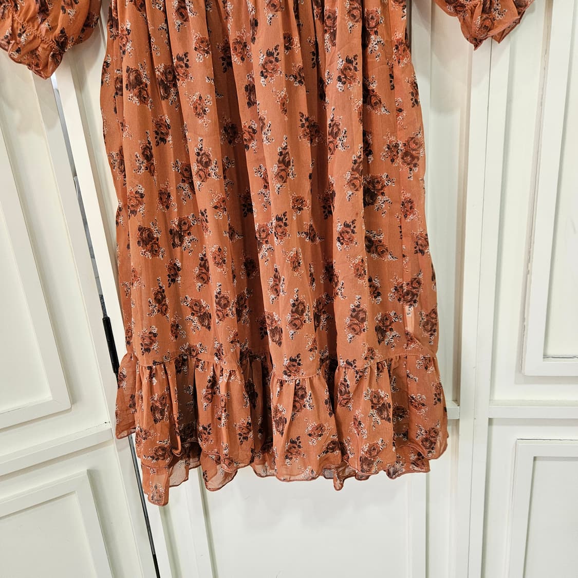 레스트로즈(LEST ROSE) 플라워 쉬폰 원피스 상품이미지3