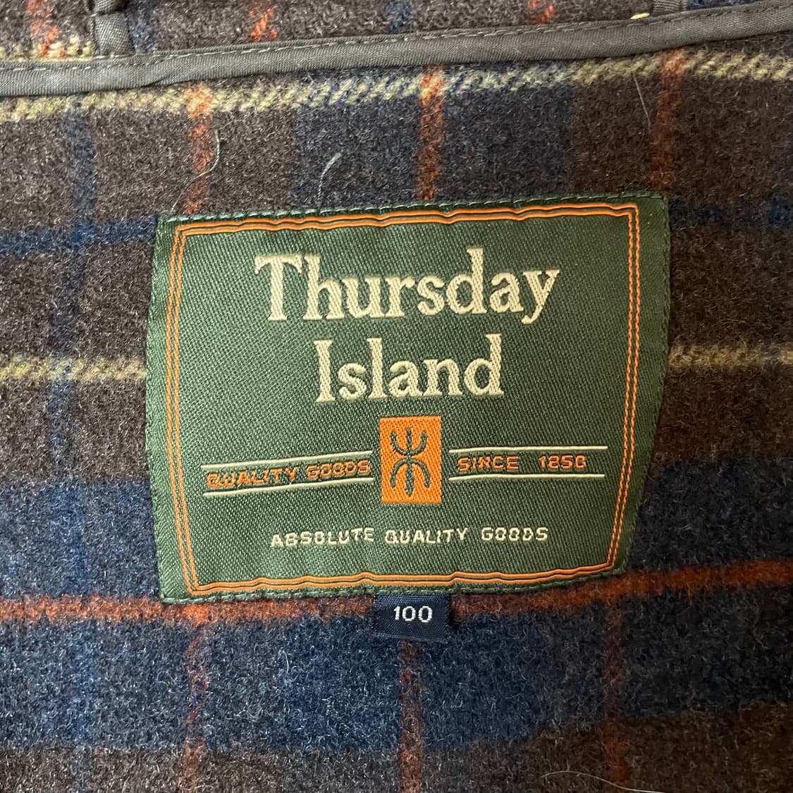 써스데이 아일랜드 베이지색 울혼방 더플코트 100 상품이미지7