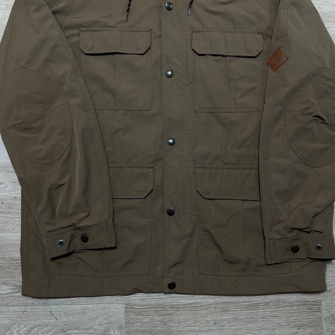 H&M 멀티 포켓 후드 마운틴 야상 파카 자켓 [브라운] XL/105 상품이미지3