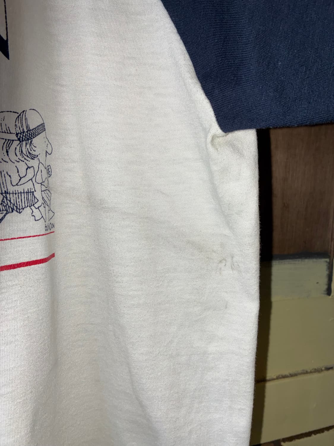 80s Michigan Running Raglan Tee USA 상품이미지6