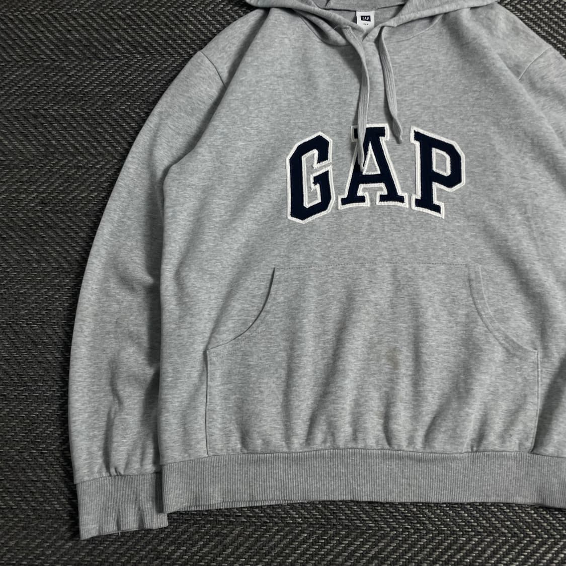 Gap 빅로고 그레이 박시핏 후드 티셔츠y 3602 상품이미지4