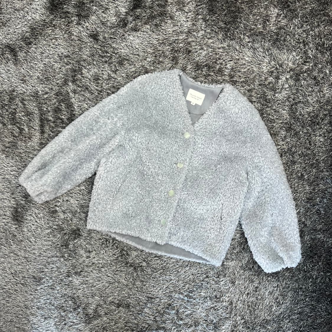 써스데이아일랜드 V넥 퍼 여성 플리스 자켓 85(S) 상품이미지1