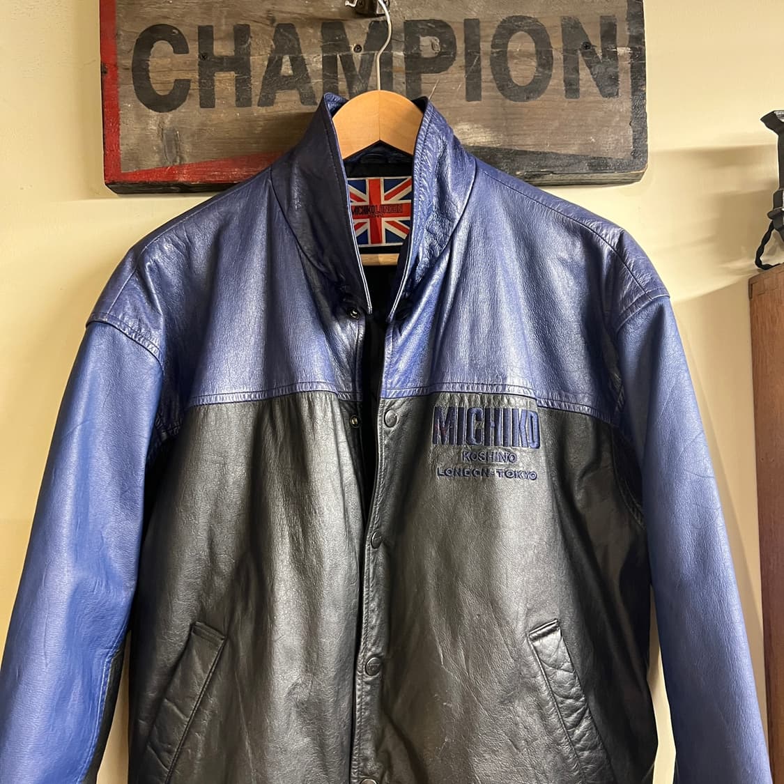 MICHIKO LONDON KOSHINO Leather Stadium 상품이미지2