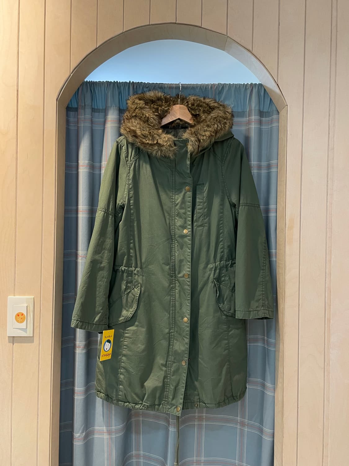 일본빈티지 우먼개파카 털탈부착(누빔) 상품이미지5