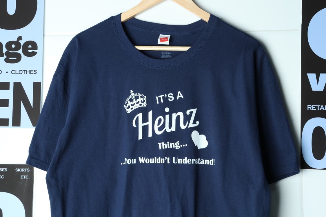 (XL-3XL) 헤인즈 반팔 티셔츠 빅사이즈 USA 네이비-H30046 상품이미지3