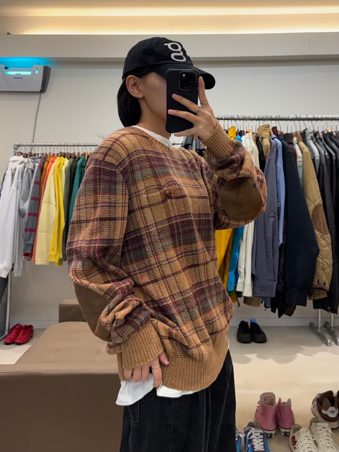 폴로 랄프로렌 캐시미어 체크 니트 상품이미지6