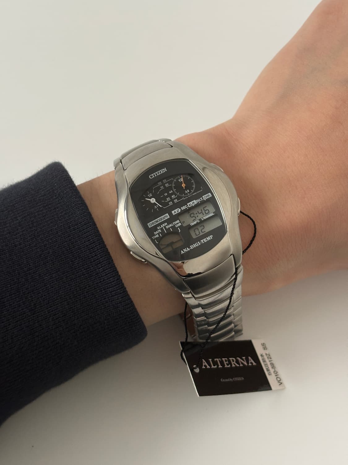 시티즌 2000년대 Oxy Alterna 아나디지템포 실버 쿼츠 남성 상품이미지10