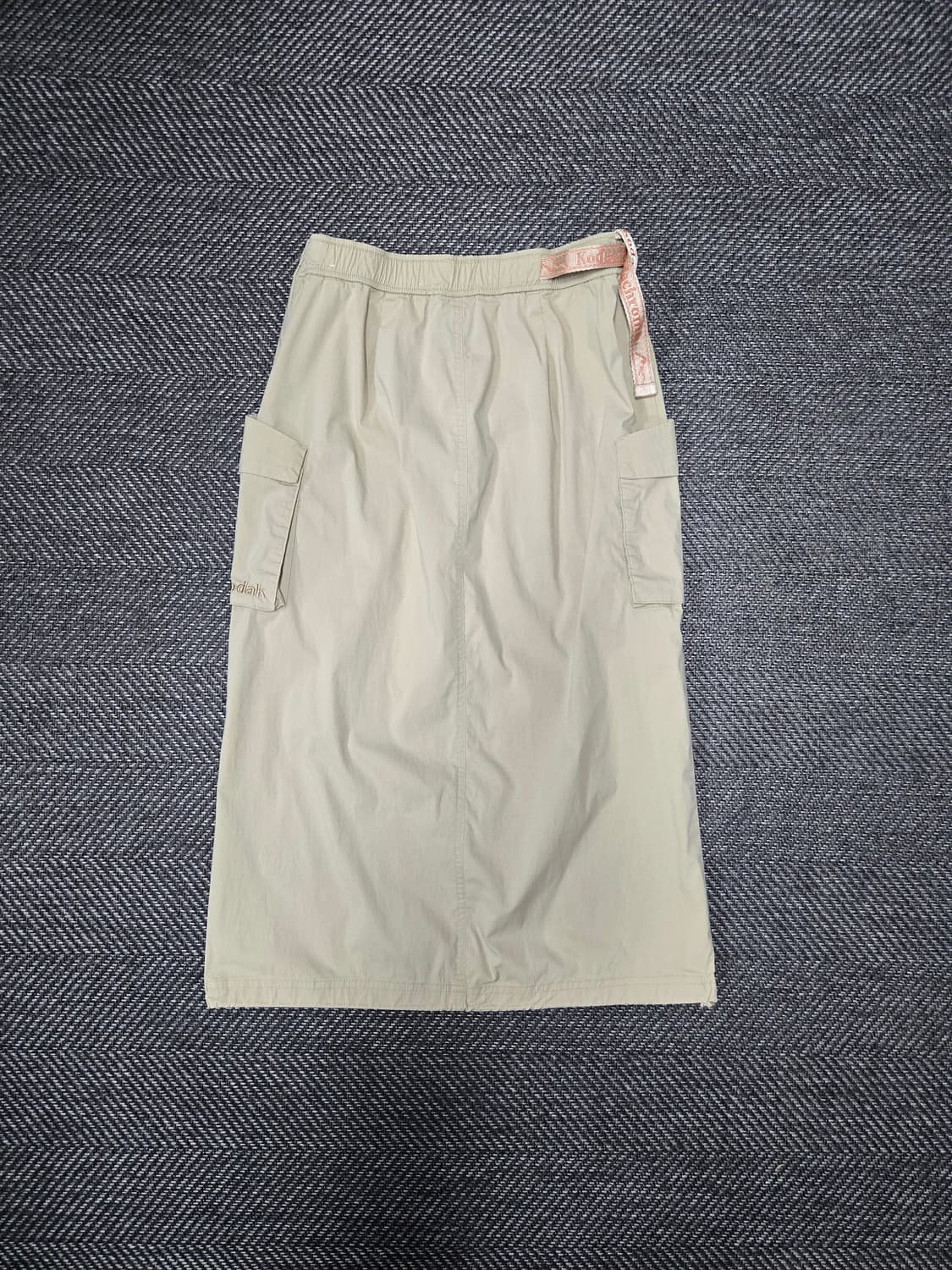 코닥 포토그래퍼 스커트 베이지 밴딩치마 상품이미지3