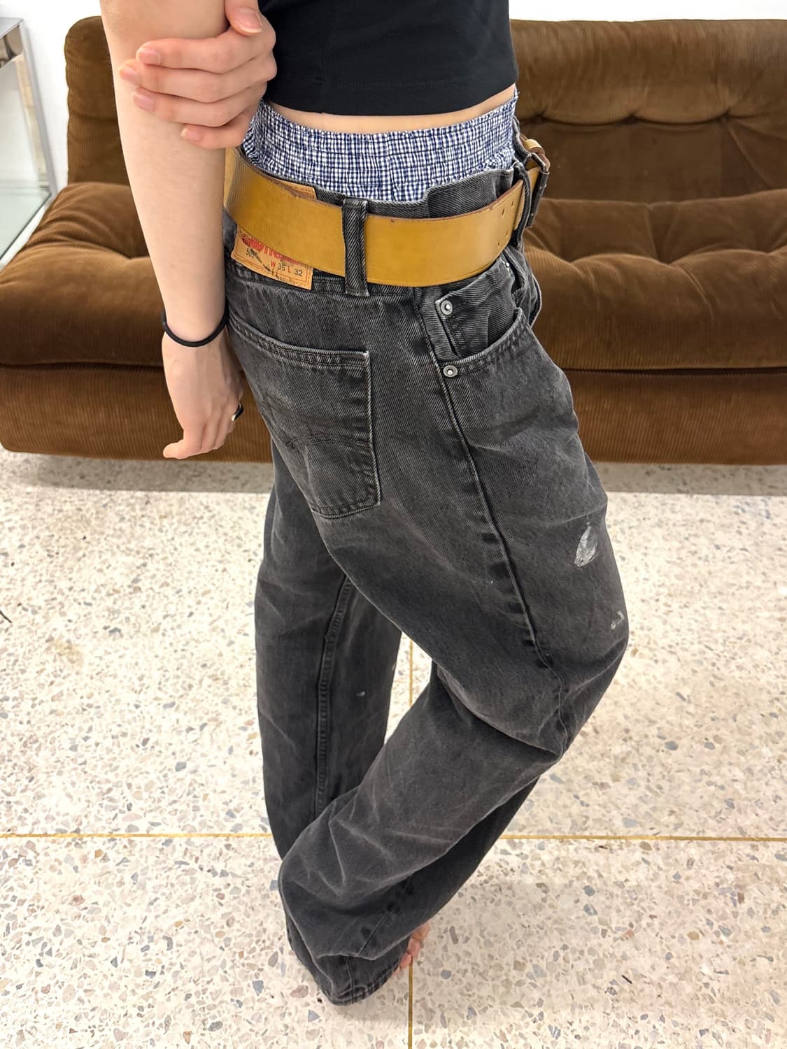 리바이스 505 레귤러 스트레이트 블랙 상품이미지5