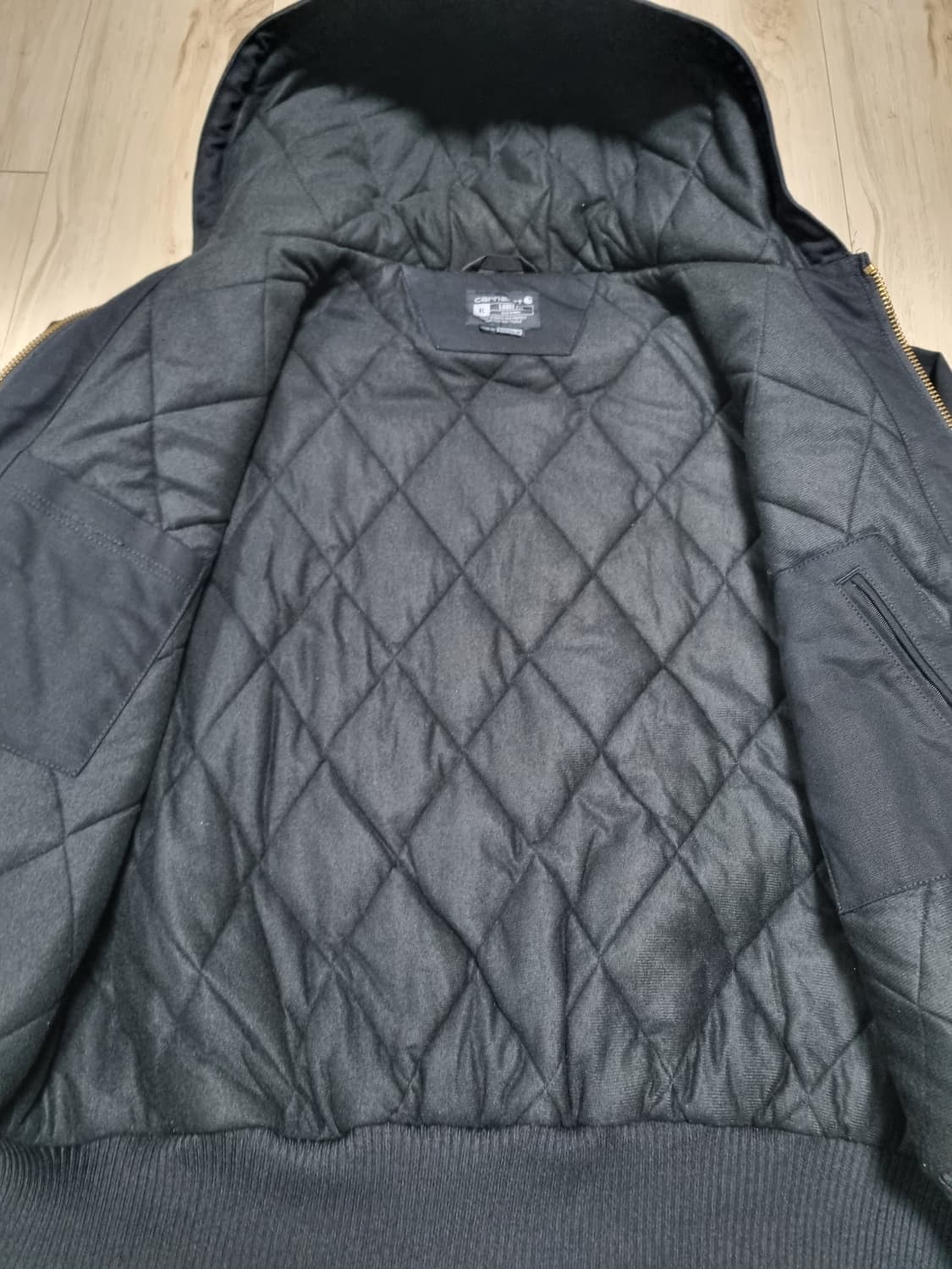 칼하트 J140 덕 액티브 후드 자켓 블랙 (XL) 상품이미지2