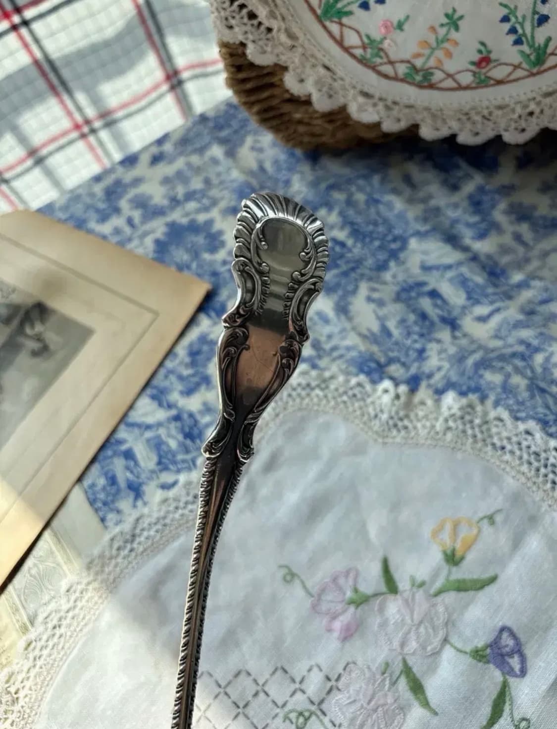 [초레어]미국 빈티지 Rogers 실버플레이트 라지사이즈 레이들 상품이미지3