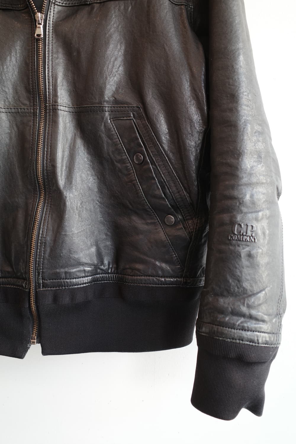 C.P COMPANY 양가죽 고글 집업 후디 상품이미지4