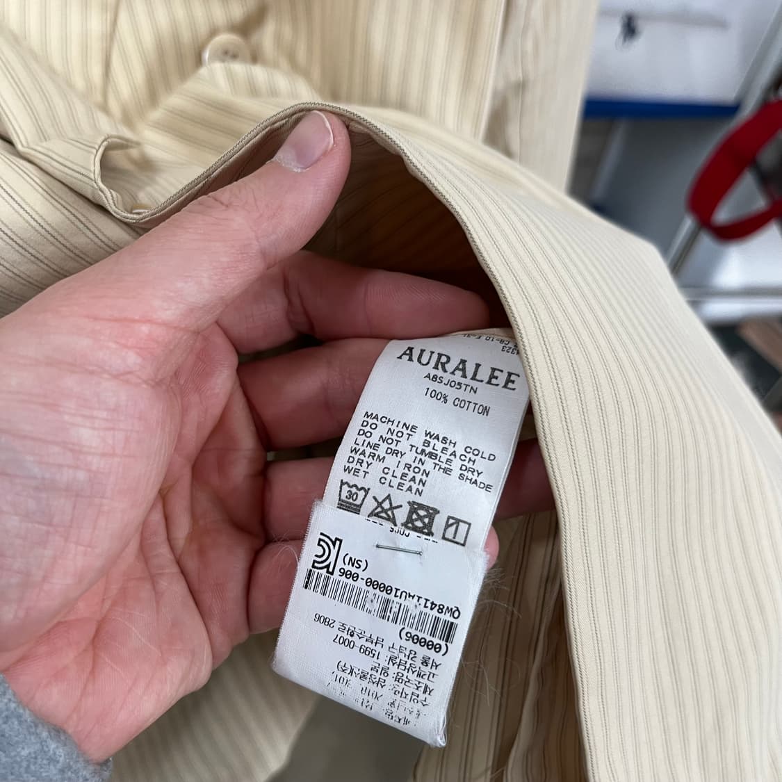 오라리 핑스 트윌 숄칼라 자켓 2 상품이미지4