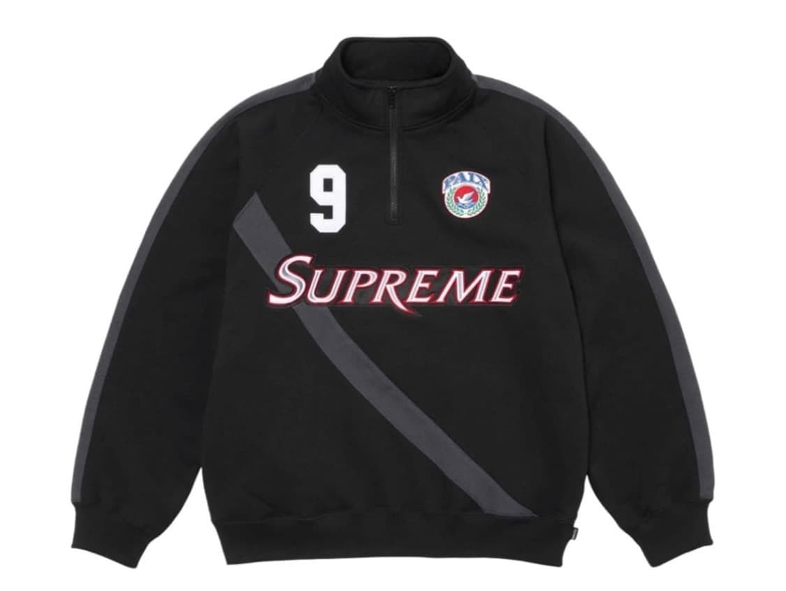 슈프림 이큅 하프 집 스웨트셔츠 블랙 - 24SS 상품이미지4