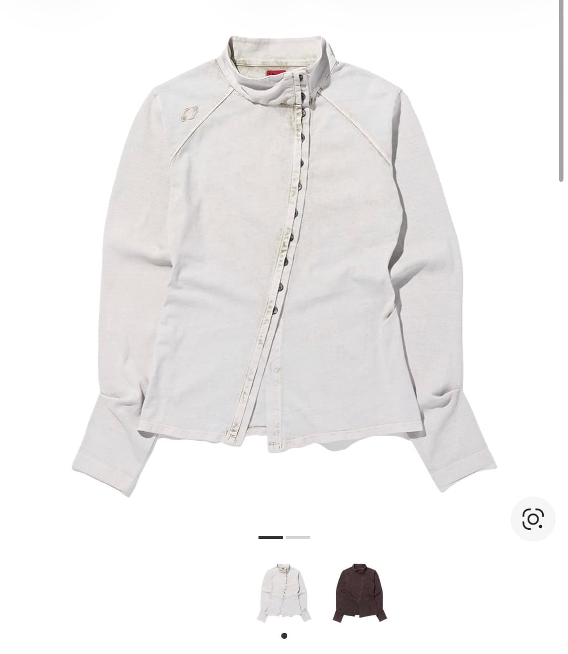 미스치프 워시드 저지 셔츠 라이트 베이지 s 상품이미지1