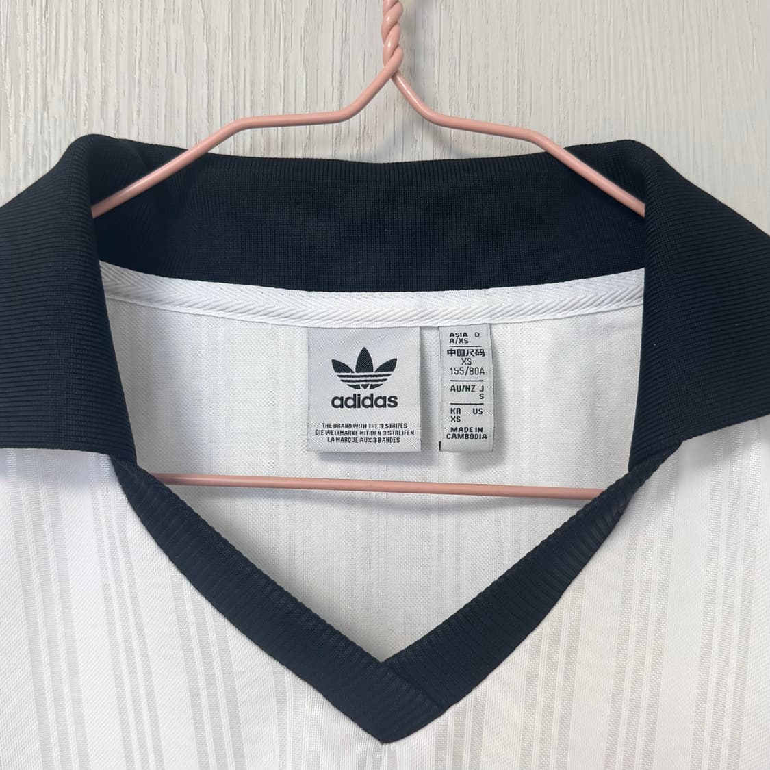 (xs) 아디다스 크롭 카라 반팔 상품이미지2