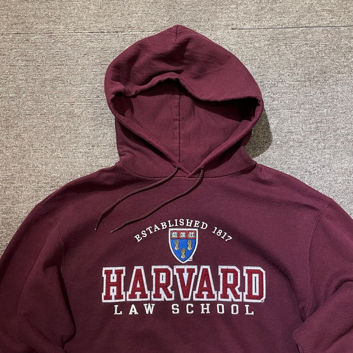 (M) Champion 챔피온 하버드 유니버시티 자수 패치 후드티 상품이미지4